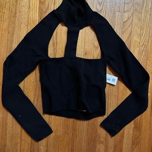 NWT Zara Long Sleeve Cut - Out Sweater - Size Small
